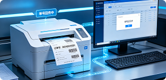 电商自动打单与回传单号流程