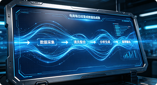 电商每日经营报表自动生成流程